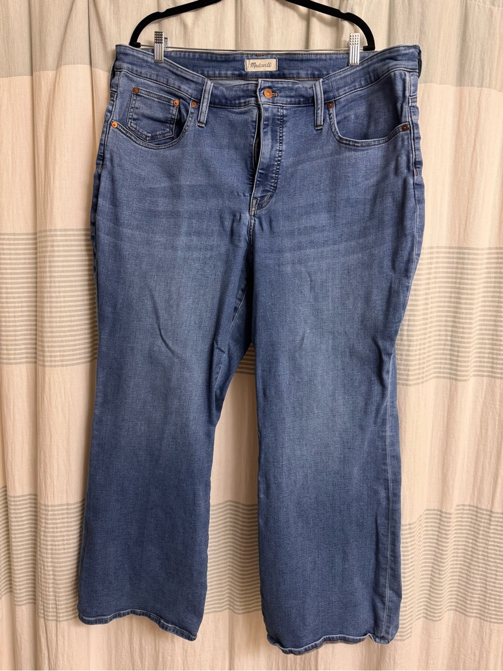 Madewell Medium Blue Wide-Leg Jeans